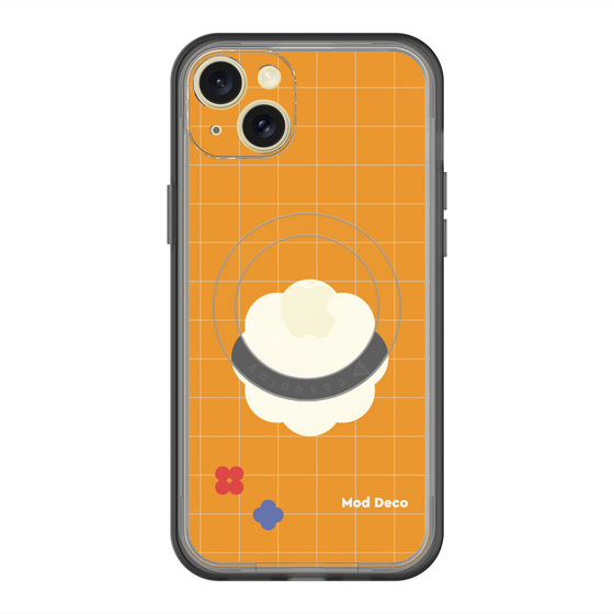 スリムプロテクションプレミアムケース with MagSafe［ Mod Deco - オリジナル - レトロオレンジ ］