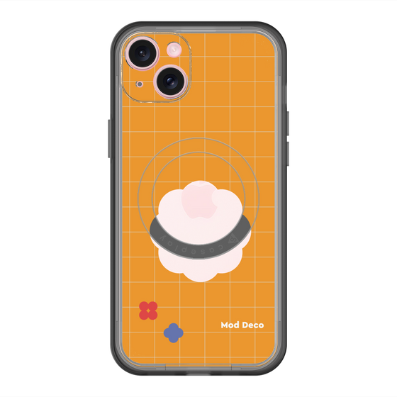 スリムプロテクションプレミアムケース with MagSafe［ Mod Deco - オリジナル - レトロオレンジ ］