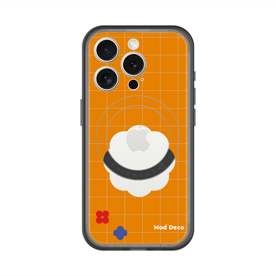 スリムプロテクションプレミアムケース with MagSafe［ Mod Deco - オリジナル - レトロオレンジ ］