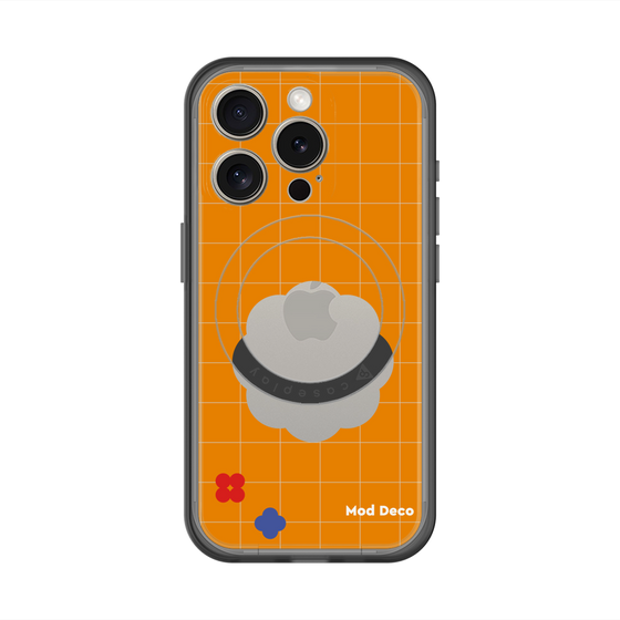 スリムプロテクションプレミアムケース with MagSafe［ Mod Deco - オリジナル - レトロオレンジ ］
