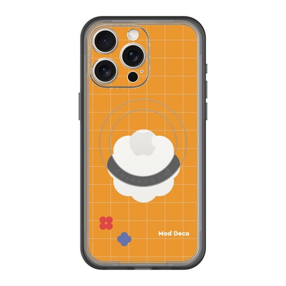 スリムプロテクションプレミアムケース with MagSafe［ Mod Deco - オリジナル - レトロオレンジ ］