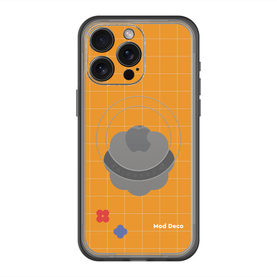 スリムプロテクションプレミアムケース with MagSafe［ Mod Deco - オリジナル - レトロオレンジ ］