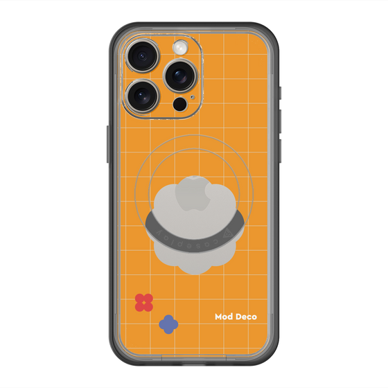 スリムプロテクションプレミアムケース with MagSafe［ Mod Deco - オリジナル - レトロオレンジ ］