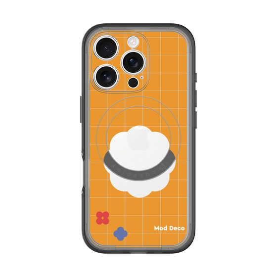 スリムプロテクションプレミアムケース with MagSafe［ Mod Deco - オリジナル - レトロオレンジ ］