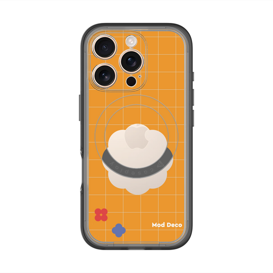 スリムプロテクションプレミアムケース with MagSafe［ Mod Deco - オリジナル - レトロオレンジ ］