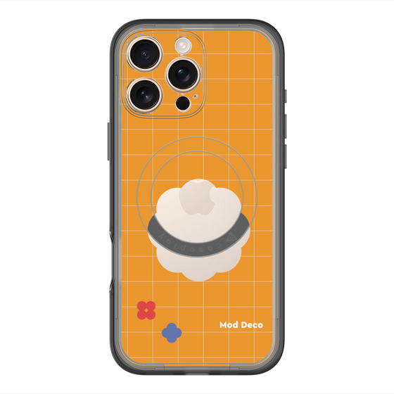 スリムプロテクションプレミアムケース with MagSafe［ Mod Deco - オリジナル - レトロオレンジ ］