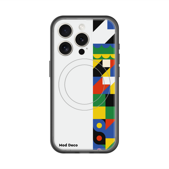 スリムプロテクションプレミアムケース with MagSafe［ Mod Deco - オリジナル - 幾何学模様/B ］