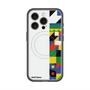 スリムプロテクションプレミアムケース with MagSafe［ Mod Deco - オリジナル - 幾何学模様/B ］
