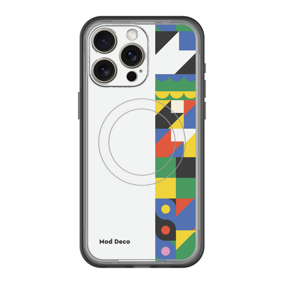 スリムプロテクションプレミアムケース with MagSafe［ Mod Deco - オリジナル - 幾何学模様/B ］