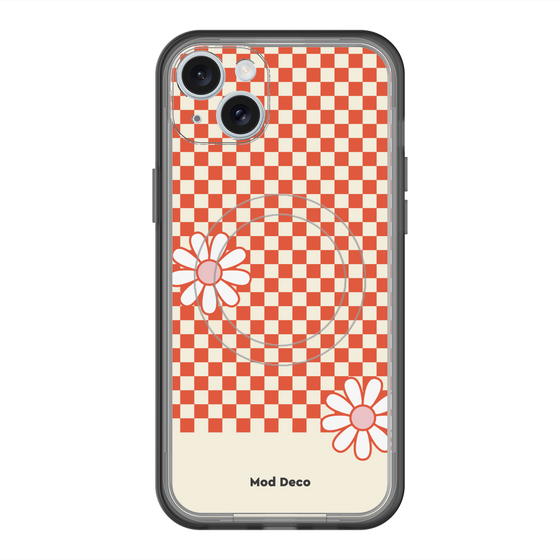 スリムプロテクションプレミアムケース with MagSafe［ Mod Deco - オリジナル - レトロフラワー ］