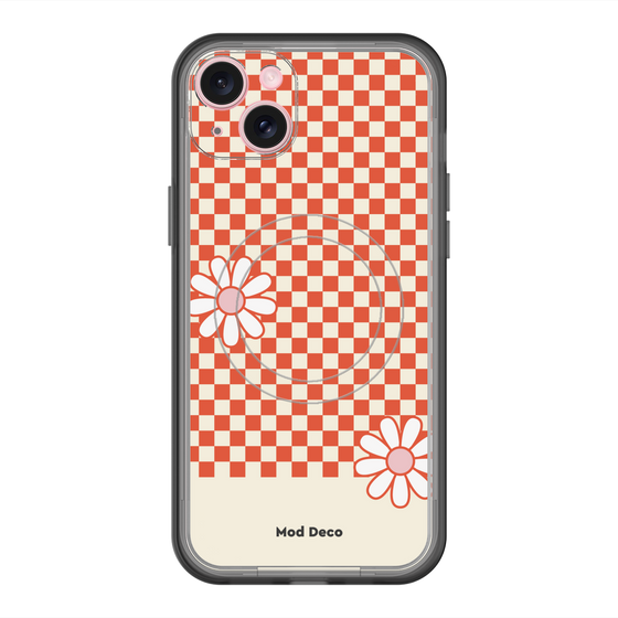スリムプロテクションプレミアムケース with MagSafe［ Mod Deco - オリジナル - レトロフラワー ］