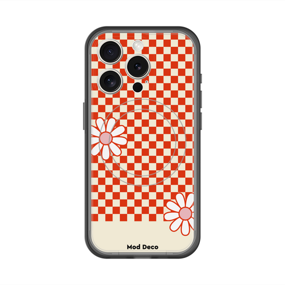 スリムプロテクションプレミアムケース with MagSafe［ Mod Deco - オリジナル - レトロフラワー ］