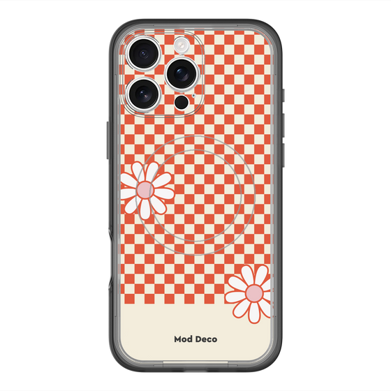 スリムプロテクションプレミアムケース with MagSafe［ Mod Deco - オリジナル - レトロフラワー ］