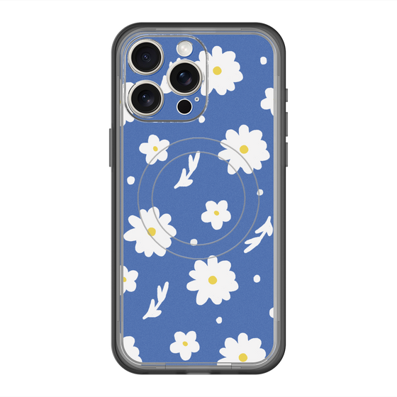 スリムプロテクションプレミアムケース with MagSafe［ Mod Deco - オリジナル - フラワー/B ］