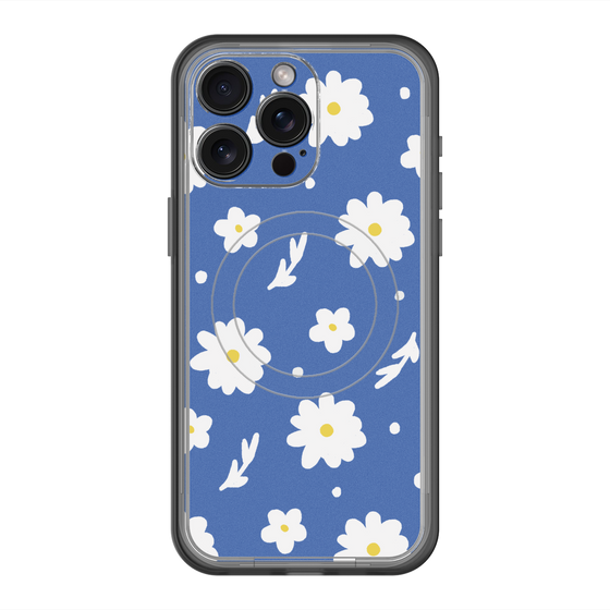 スリムプロテクションプレミアムケース with MagSafe［ Mod Deco - オリジナル - フラワー/B ］