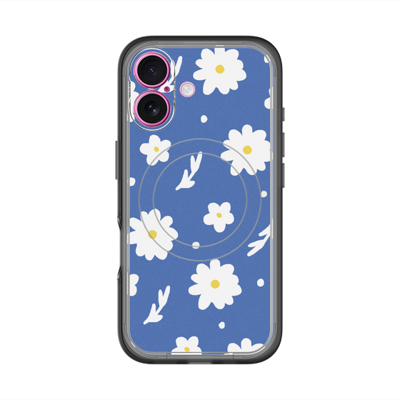 スリムプロテクションプレミアムケース with MagSafe［ Mod Deco - オリジナル - フラワー/B ］
