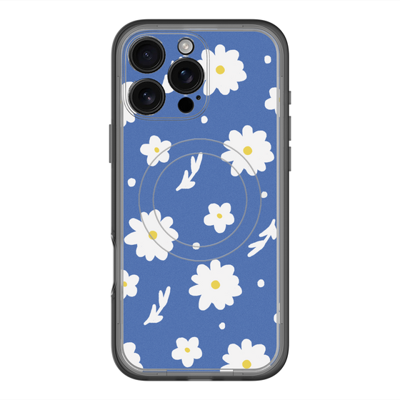 スリムプロテクションプレミアムケース with MagSafe［ Mod Deco - オリジナル - フラワー/B ］