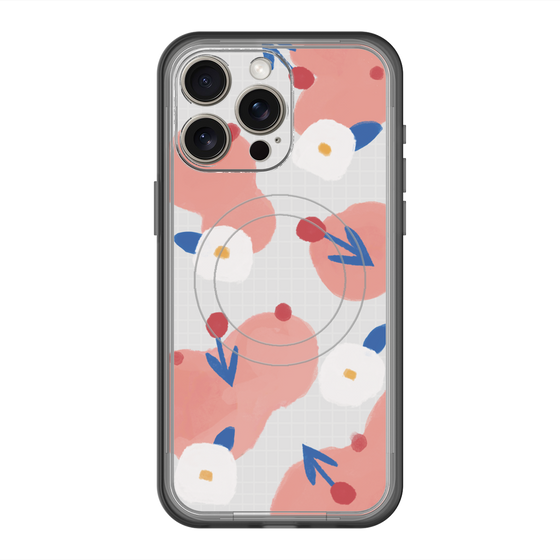 スリムプロテクションプレミアムケース with MagSafe［ Mod Deco - オリジナル - フラワー/C ］