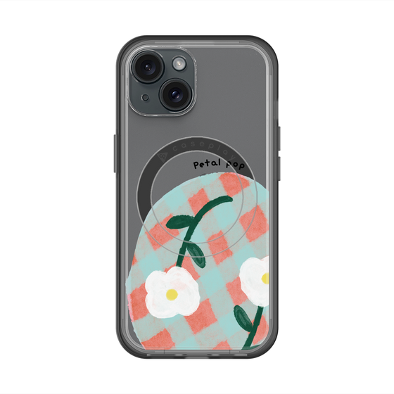 スリムプロテクションプレミアムケース with MagSafe［ Mod Deco - オリジナル - フラワー/D ］