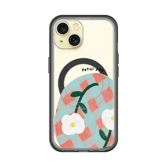 スリムプロテクションプレミアムケース with MagSafe［ Mod Deco - オリジナル - フラワー/D ］