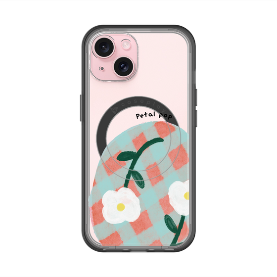 スリムプロテクションプレミアムケース with MagSafe［ Mod Deco - オリジナル - フラワー/D ］