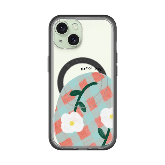 スリムプロテクションプレミアムケース with MagSafe［ Mod Deco - オリジナル - フラワー/D ］