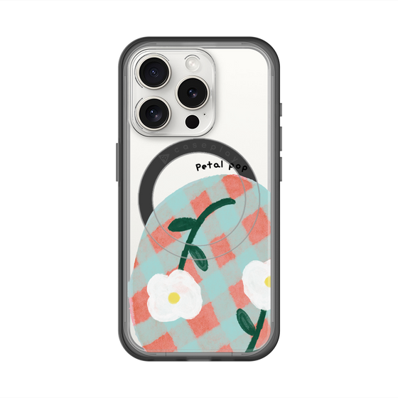 スリムプロテクションプレミアムケース with MagSafe［ Mod Deco - オリジナル - フラワー/D ］