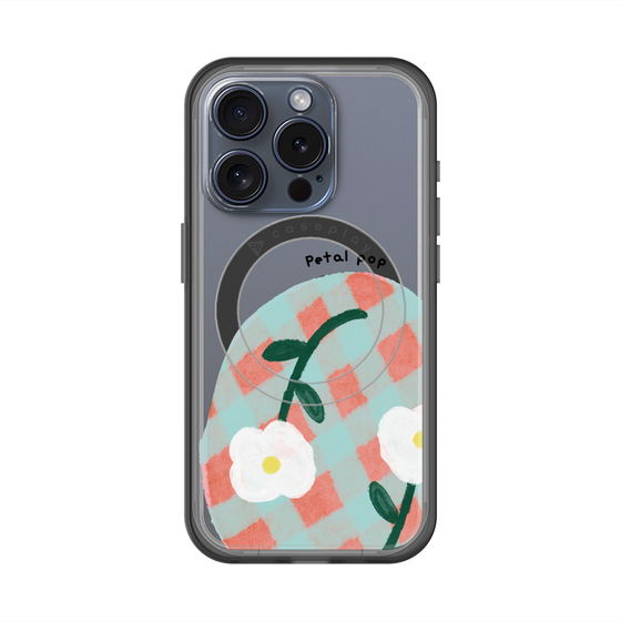 スリムプロテクションプレミアムケース with MagSafe［ Mod Deco - オリジナル - フラワー/D ］