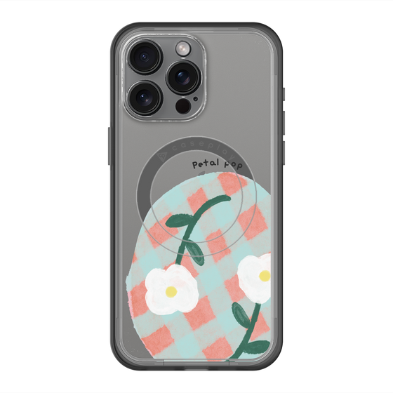 スリムプロテクションプレミアムケース with MagSafe［ Mod Deco - オリジナル - フラワー/D ］
