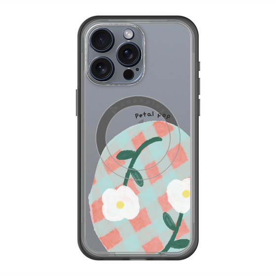スリムプロテクションプレミアムケース with MagSafe［ Mod Deco - オリジナル - フラワー/D ］