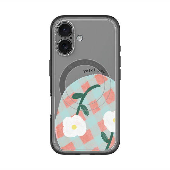 スリムプロテクションプレミアムケース with MagSafe［ Mod Deco - オリジナル - フラワー/D ］