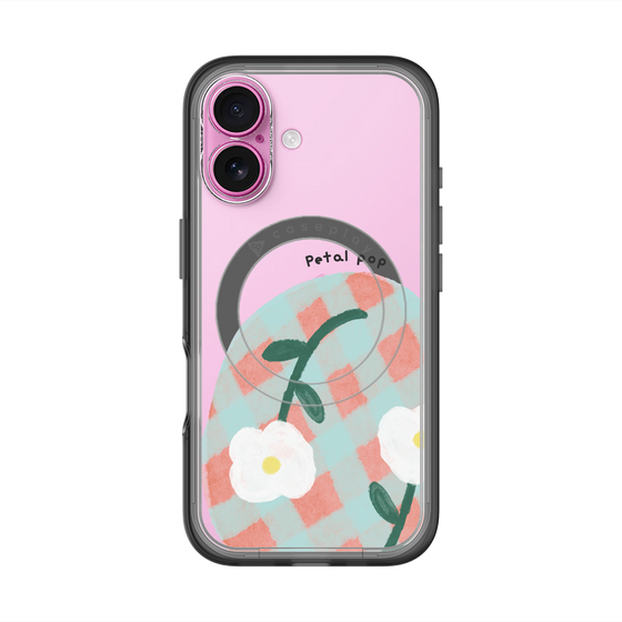 スリムプロテクションプレミアムケース with MagSafe［ Mod Deco - オリジナル - フラワー/D ］