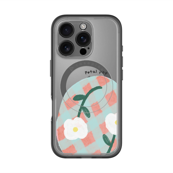 スリムプロテクションプレミアムケース with MagSafe［ Mod Deco - オリジナル - フラワー/D ］