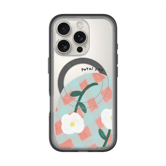 スリムプロテクションプレミアムケース with MagSafe［ Mod Deco - オリジナル - フラワー/D ］