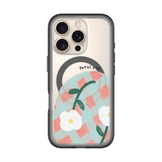 スリムプロテクションプレミアムケース with MagSafe［ Mod Deco - オリジナル - フラワー/D ］