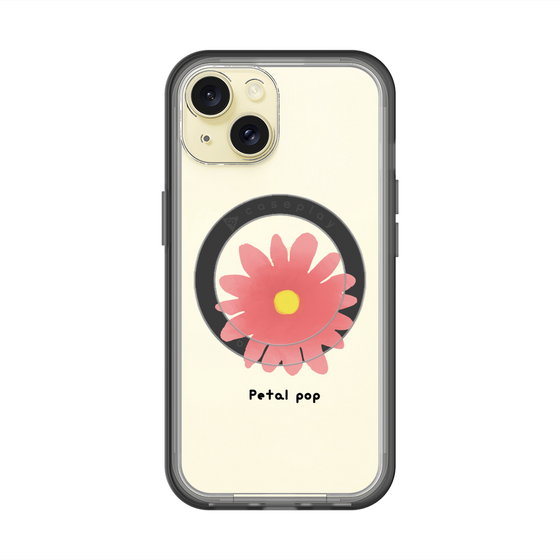 スリムプロテクションプレミアムケース with MagSafe［ Mod Deco - オリジナル - フラワー/E ］