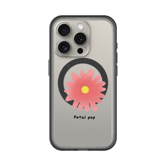 スリムプロテクションプレミアムケース with MagSafe［ Mod Deco - オリジナル - フラワー/E ］