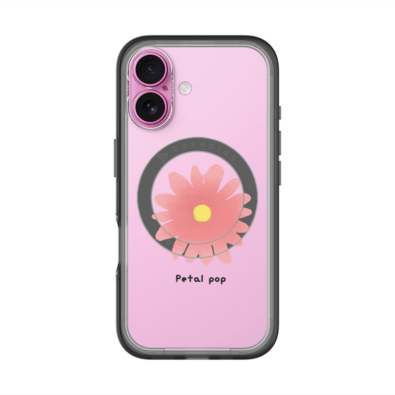 スリムプロテクションプレミアムケース with MagSafe［ Mod Deco - オリジナル - フラワー/E ］