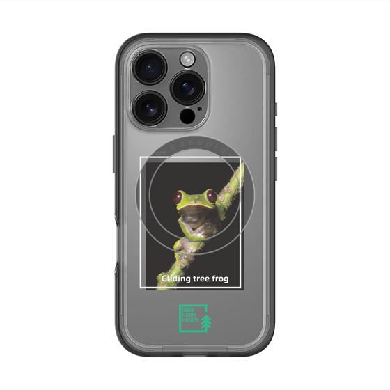 スリムプロテクションプレミアムケース with MagSafe［ Green Future Project - Gliding tree frog ］