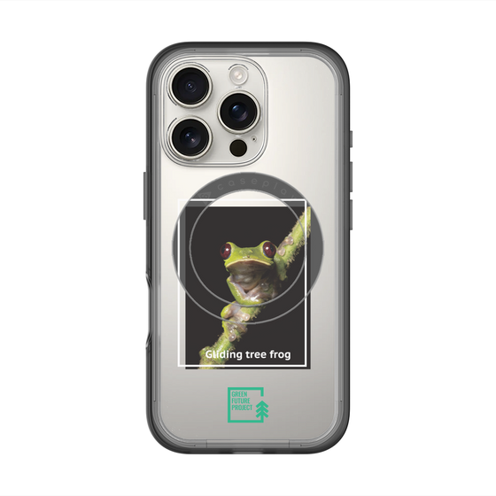 スリムプロテクションプレミアムケース with MagSafe［ Green Future Project - Gliding tree frog ］