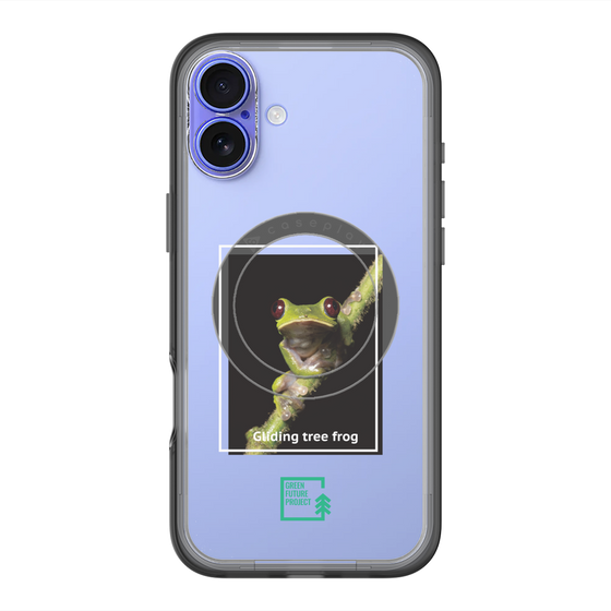 スリムプロテクションプレミアムケース with MagSafe［ Green Future Project - Gliding tree frog ］