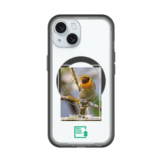 スリムプロテクションプレミアムケース with MagSafe［ Green Future Project - Guira Tanager ］