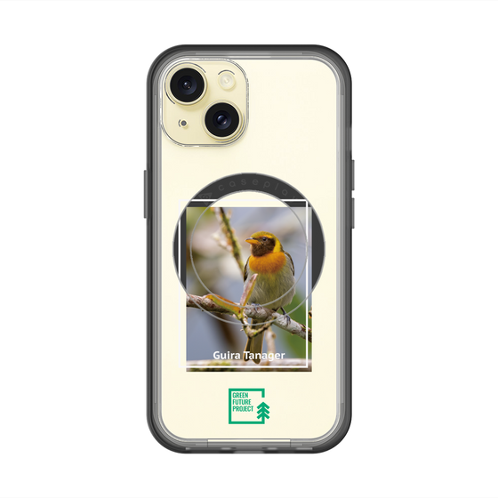 スリムプロテクションプレミアムケース with MagSafe［ Green Future Project - Guira Tanager ］