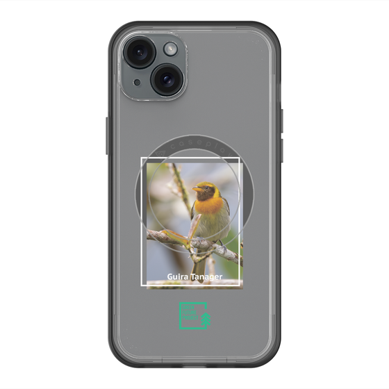 スリムプロテクションプレミアムケース with MagSafe［ Green Future Project - Guira Tanager ］