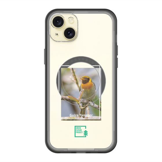 スリムプロテクションプレミアムケース with MagSafe［ Green Future Project - Guira Tanager ］