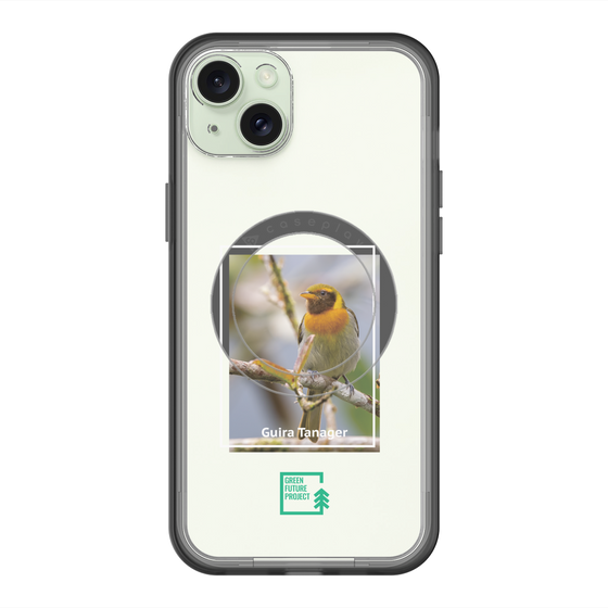 スリムプロテクションプレミアムケース with MagSafe［ Green Future Project - Guira Tanager ］