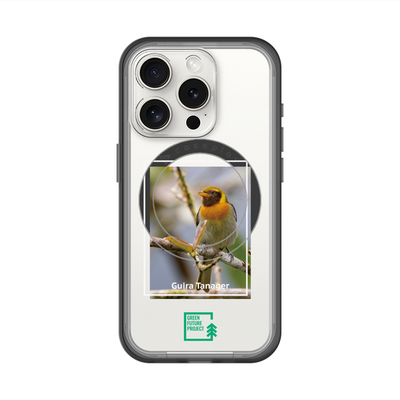 スリムプロテクションプレミアムケース with MagSafe［ Green Future Project - Guira Tanager ］