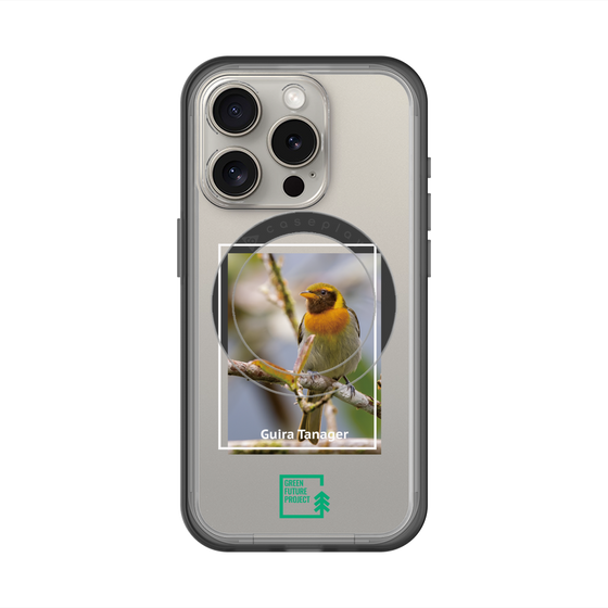 スリムプロテクションプレミアムケース with MagSafe［ Green Future Project - Guira Tanager ］