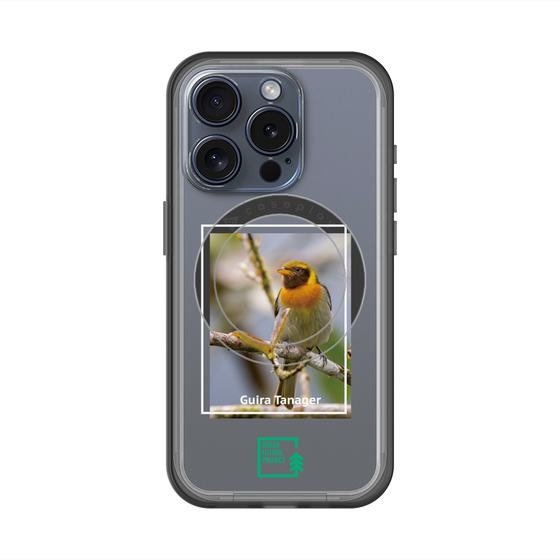 スリムプロテクションプレミアムケース with MagSafe［ Green Future Project - Guira Tanager ］
