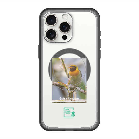 スリムプロテクションプレミアムケース with MagSafe［ Green Future Project - Guira Tanager ］